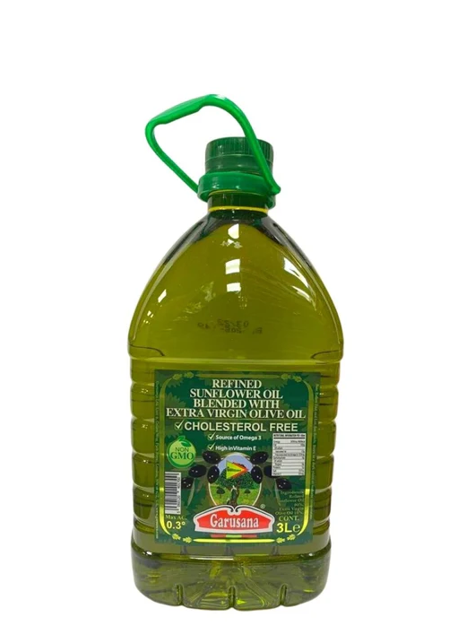 REFINED SUNFLOWER WITH OLIVE OIL 3L (GARUSANA)