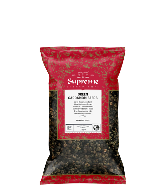 GREEN CARDAMOM SEEDS 50G (SUPREME QUALITY)