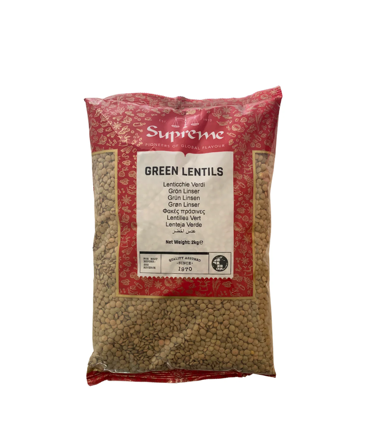 GREEN LENTILS 2KG (SUPREME QUALITY)
