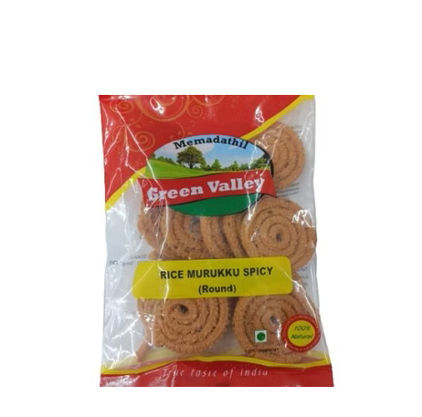 RICE MURUKKU PLAIN ROUND 180G (GREEN VALLEY)