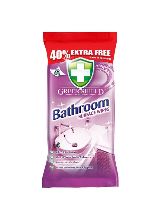 BATHROOM SURFACE WIPES 50'S (GREEN SHEILD)