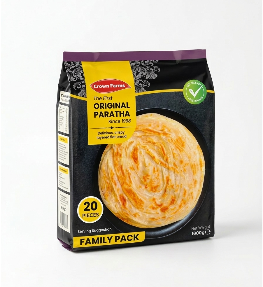 CrownFarms Original Paratha 20Pcs – Ready-to-Cook UK – Kashmir Watan ...