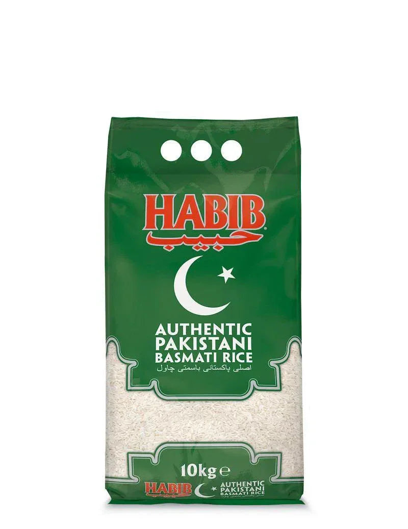 Zabib Rice Habib Rice 10kg | Premium Long Grain Rice UK – KW Foodstore – Kashmir ...