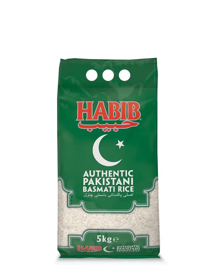 Zabib Rice Habib Basmati Rice 5kg, 10kg, 20kg | Buy Online UK | KW Foodstores ...