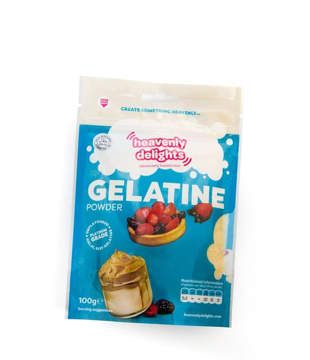 HEAVENLY DELIGHTS GELATINE POWDER 100G