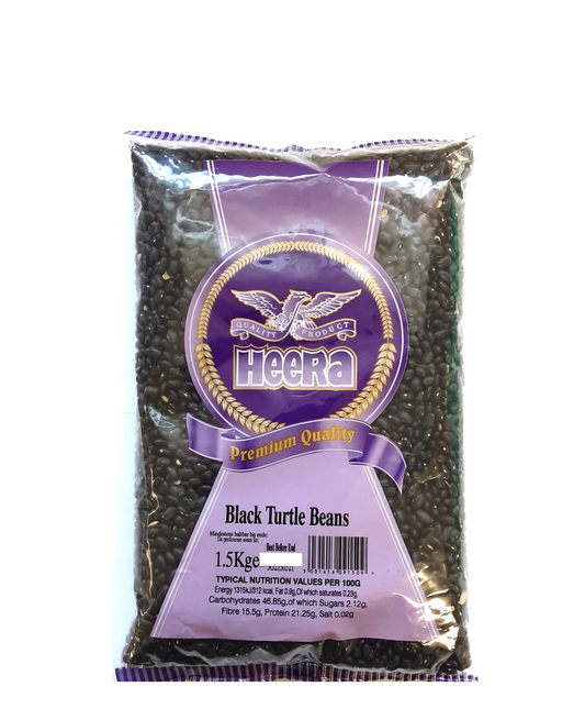 HEERA BLACK TURTLE BEANS 1.5KG