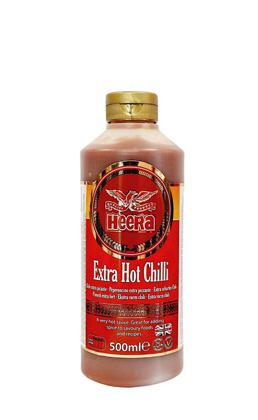 HEERA EXTRA HOT CHILLI SAUCE 500ML