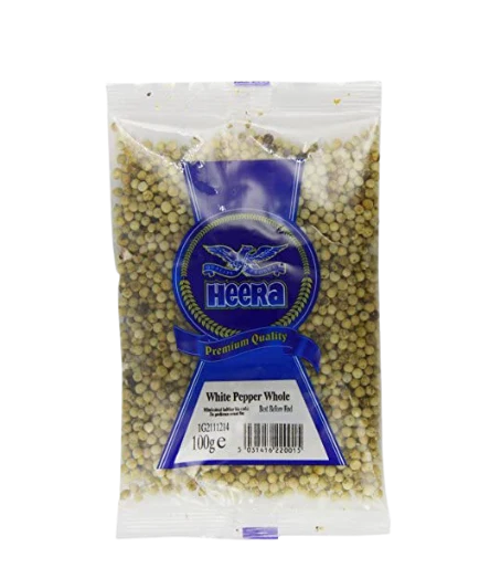WHITE PEPPER WHOLE 300G (HEERA)