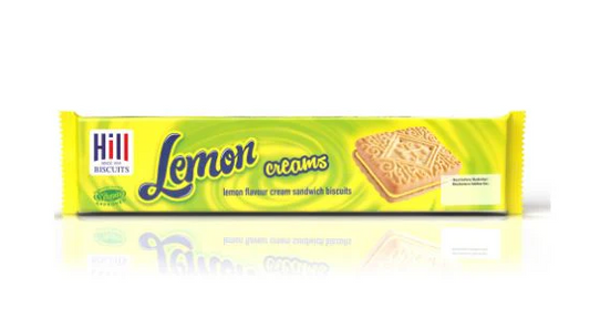 HILLS LEMON CREAM BISCUITS 155G