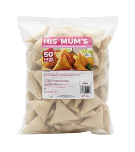 HIS MUM LAMB SAMOSA 50'S - 1500G - Kashmir Watan Foodstores
