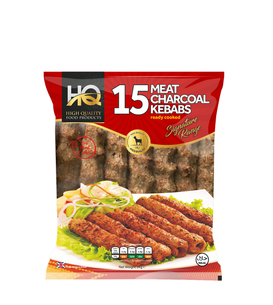 HQ MEAT CHARCOAL KEBAB 15'S PM£12.99