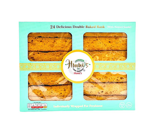 HUMI DOUBLE BAKE RUSK W/FENNEL 24PK 750G