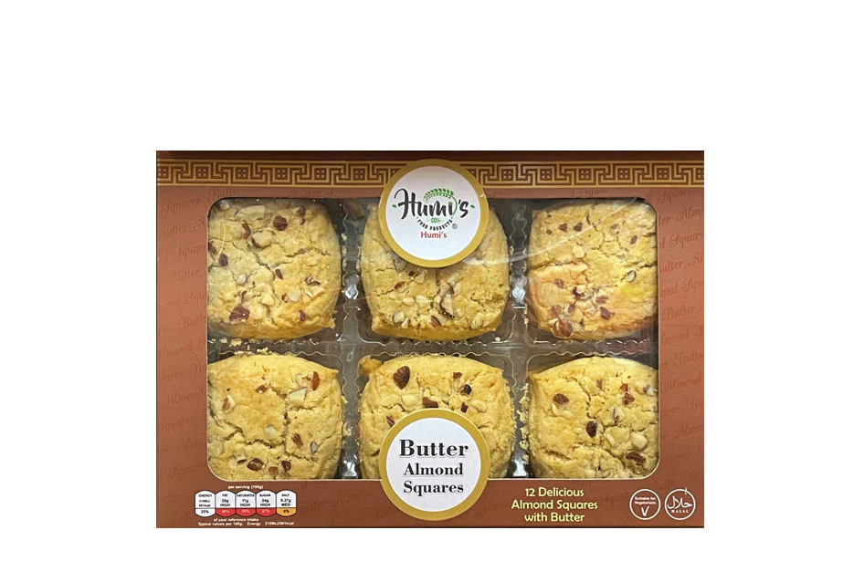 HUMI'S BUTTER ALMOND SQUARE 12PK