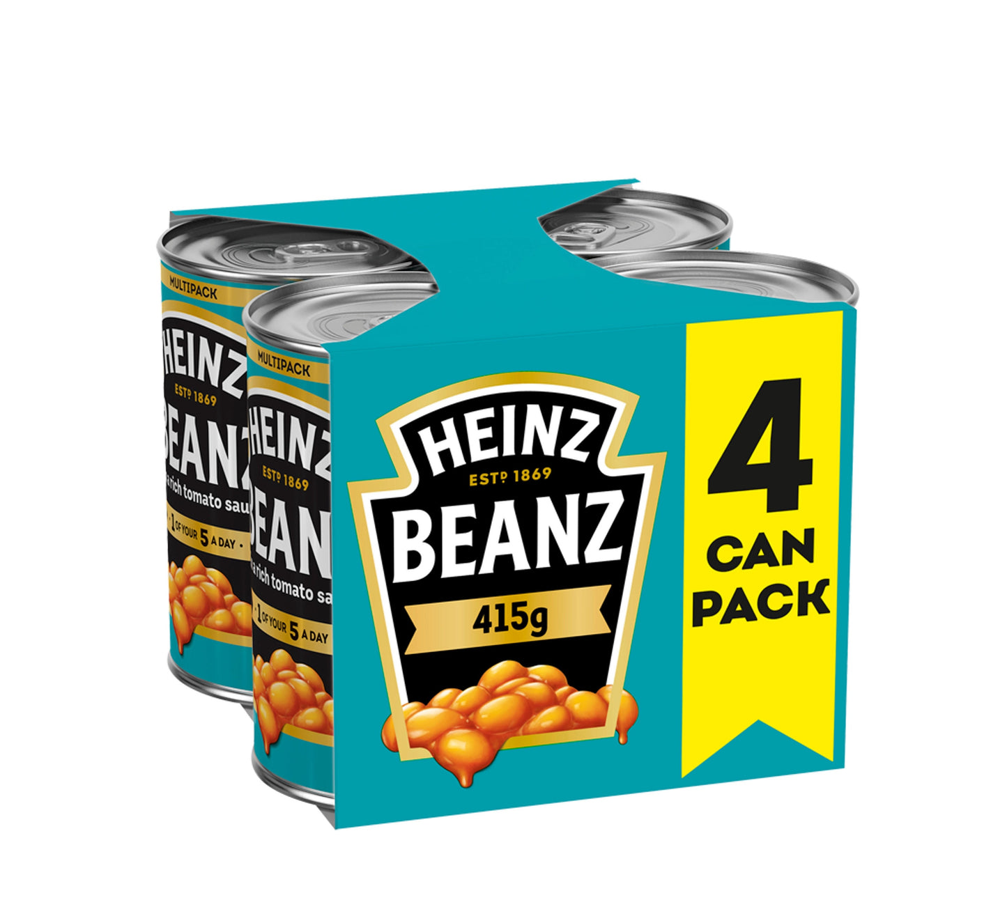 HEINZ BAKED BEANS 4x415G