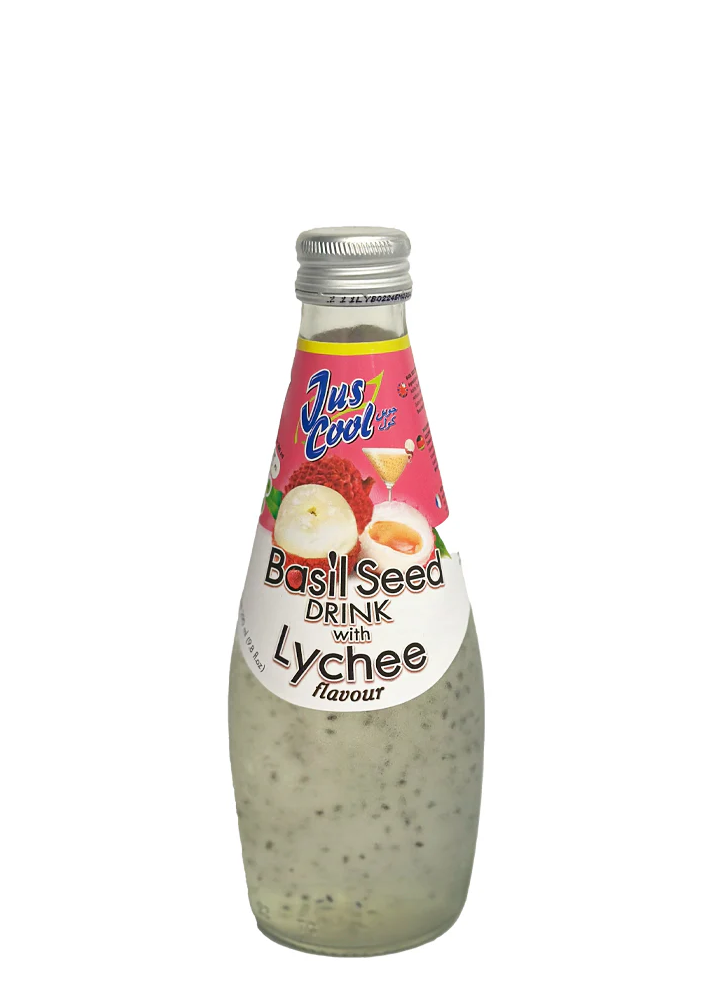 BASIL DRINK LYCHEE 290ML (JUST COOL)
