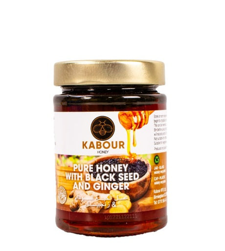 KABOUR PURE HONEY WITH BLACK SEED & GINGER 230G