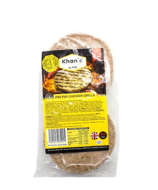 KHANS PIRI PIRI CHICKEN GRILL 650G