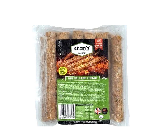 KHANS PIRI PIRI LAMB SEEKH KEBAB 625G