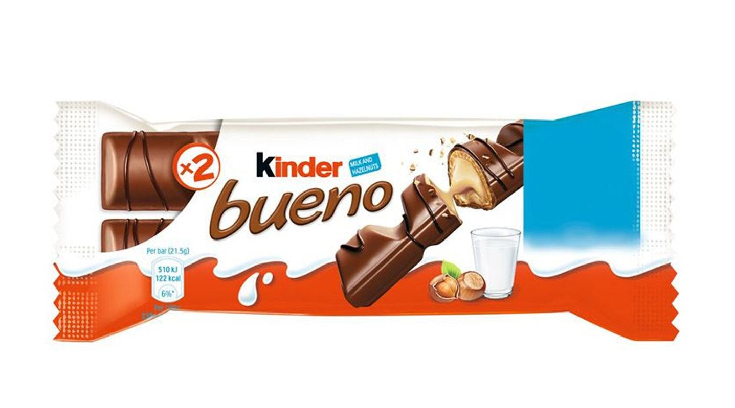 KINDER BUENO 2 BARS 43G