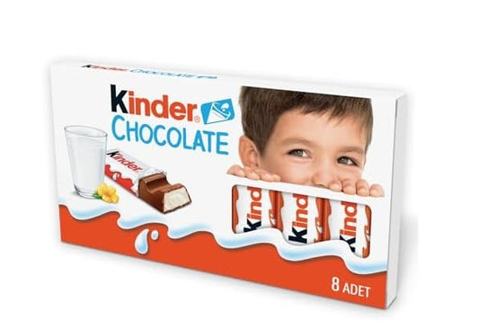 KINDER CHOCOLATE 100G 8PCS