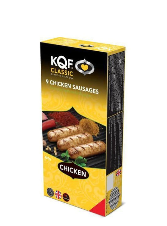 KQF CLASSIC CHICKEN SAUSAGE 9'S 485G PM£5.49