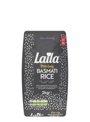 LAILA EXTRA LONG GRAIN BASMATI 2KG