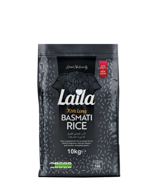 LAILA EXTRA LONG GRAIN BASMATI RICE 10KG