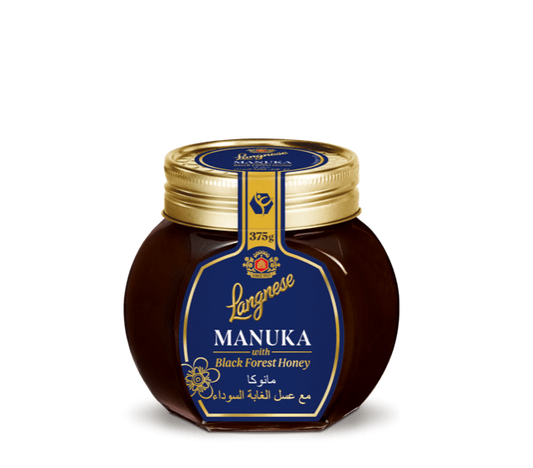 LANGNESE MANUKA BLACK  FOREST HONEY 375G