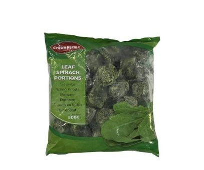 CROWN FARM LEAF SPINACH PORTION BOX