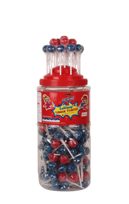 LICK-IT TANGUE PAINTER LOLLIPOP  150 POPS