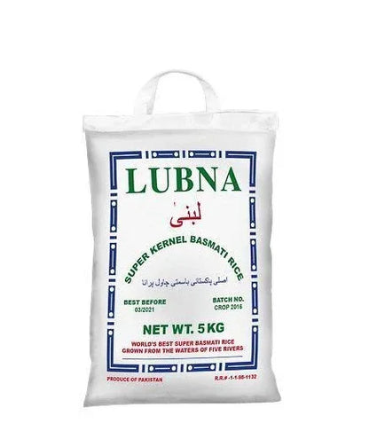 LUBNA SUPER KERNAL BASMATI RICE 20kg, 10kg, 5kg