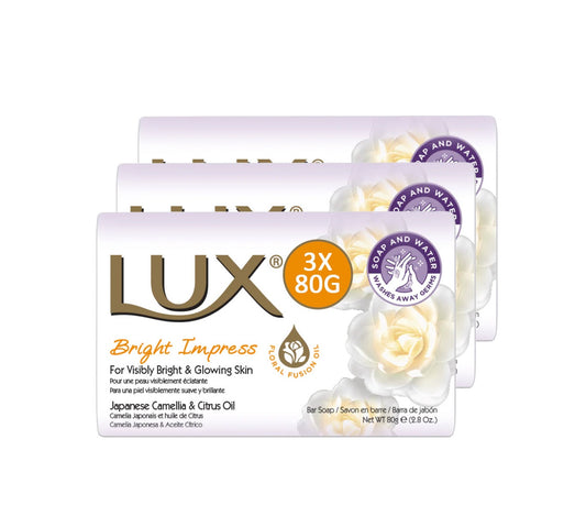 LUX SOAP BRIGHT IMPRESS 3X80G