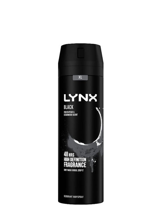 LYNX BODY SPRAY BLACK 200ML