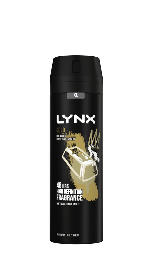 LYNX BODY SPRAY GOLD 200ML