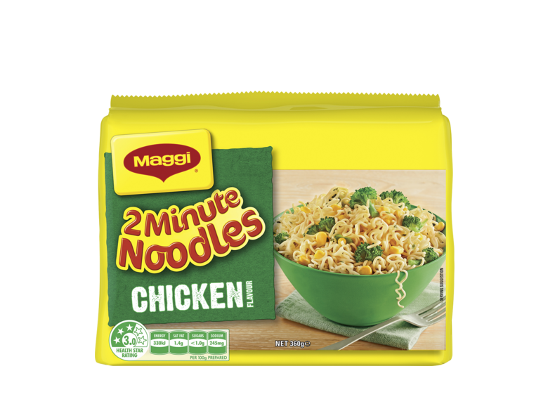 MAGGI CHICKEN NOODLES 2 MIN 5 PACK