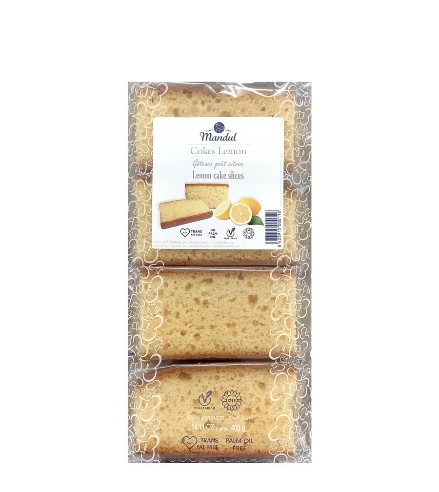 MANDUL LEMON CAKE SLICE 400G