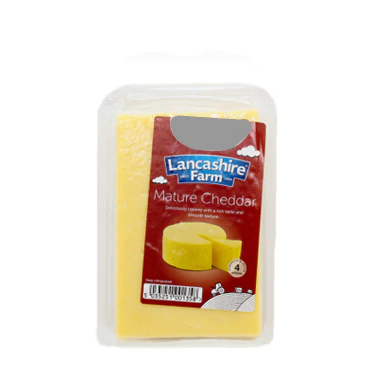 MATURE CHEDDAR CHEESE BLOCK 145G (LANCASHIRE FARM)