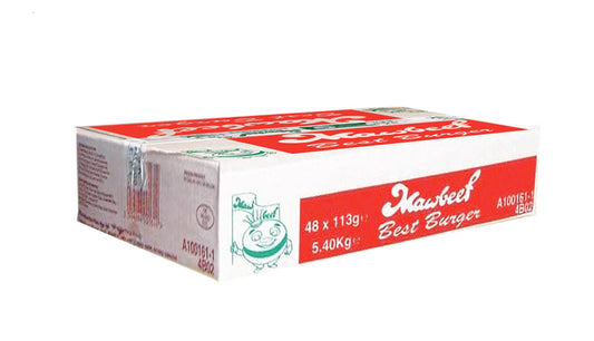 MAWBEEF HALAL  BURGER BOX BURG  48X113