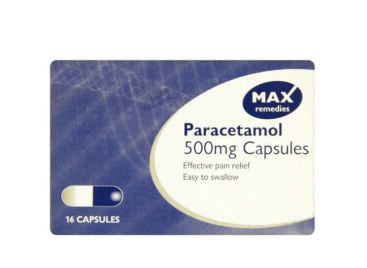 MAX PARACETAMOL CAPSULE 16'S