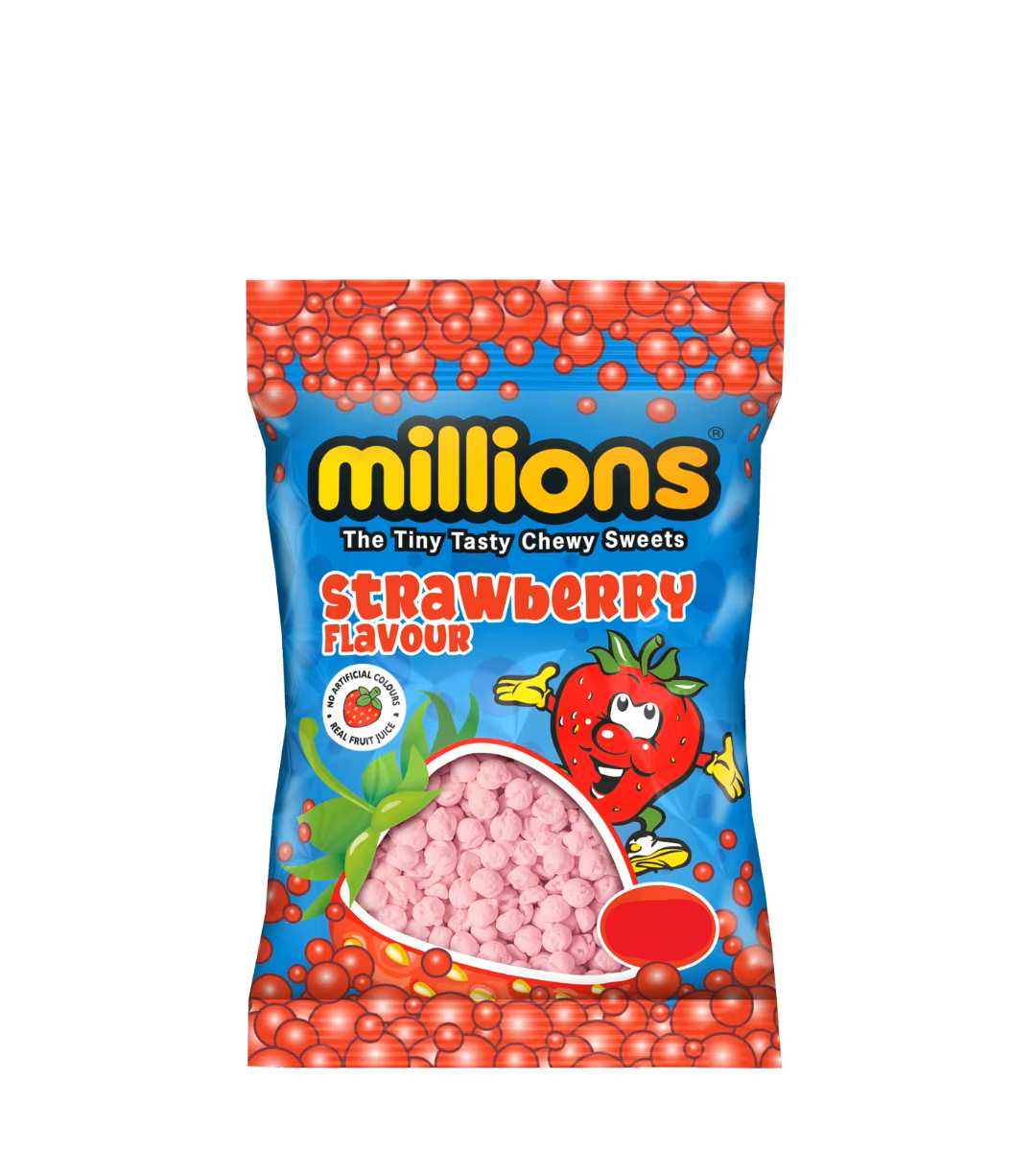 MILLIONS BAGS STRAWBERRY 110G
