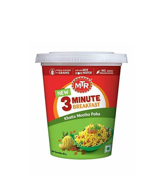 MTR 3 MINUTE BREAKFAST KHATTA MEETH POHA 80G