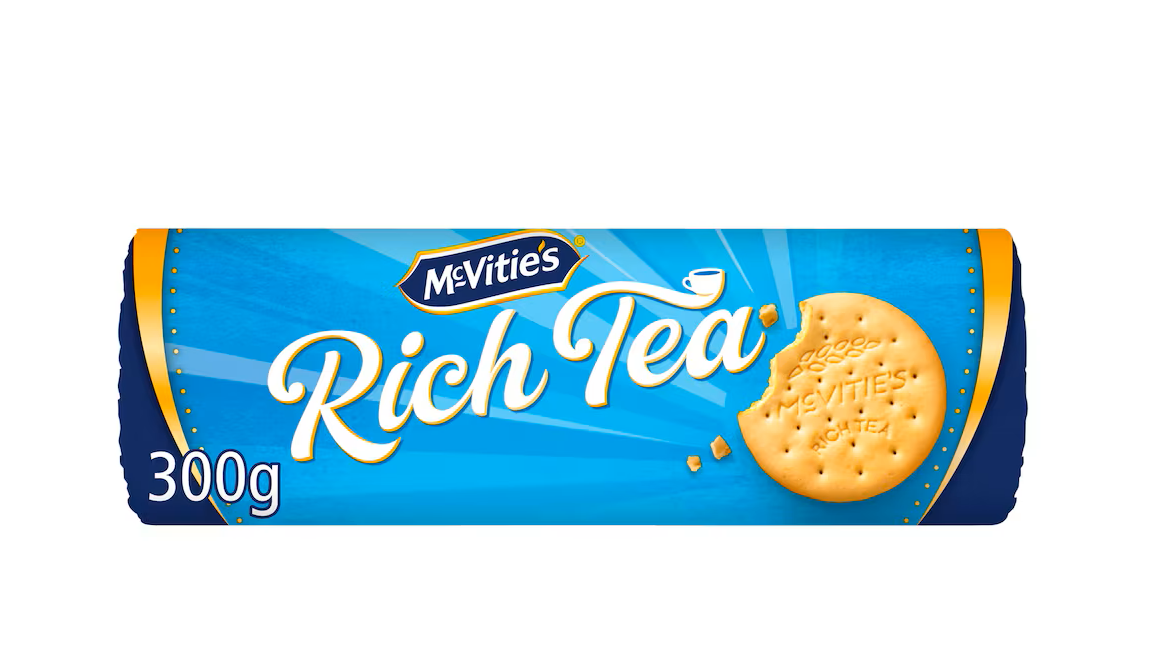 McVITIES  RICH TEA BISCUITS 300G PM£1.89