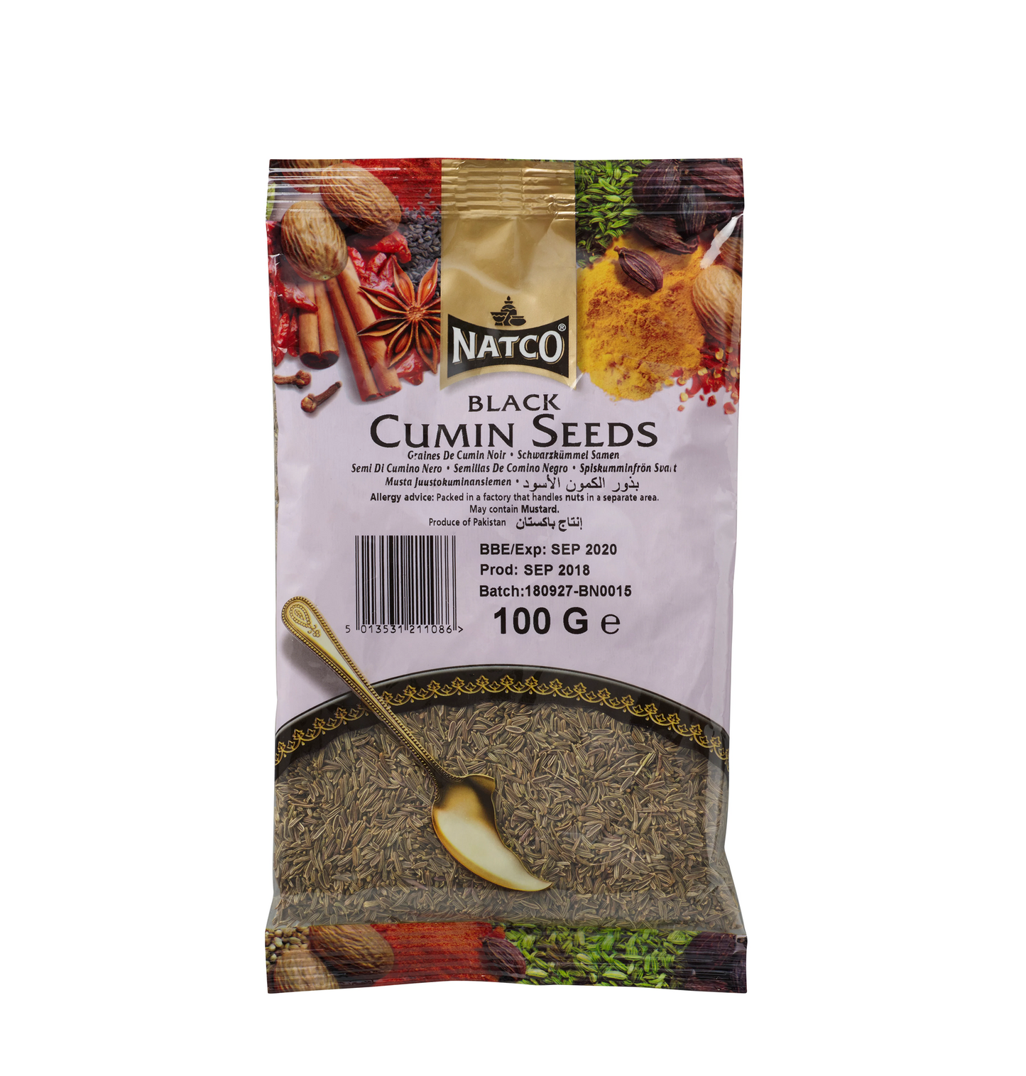 NATCO BLACK CUMIN/JEERA SEEDS 100G