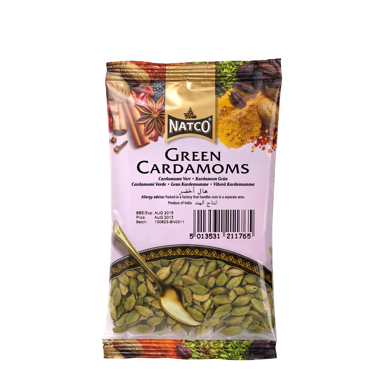 NATCO GREEN CARDAMOMS 200G