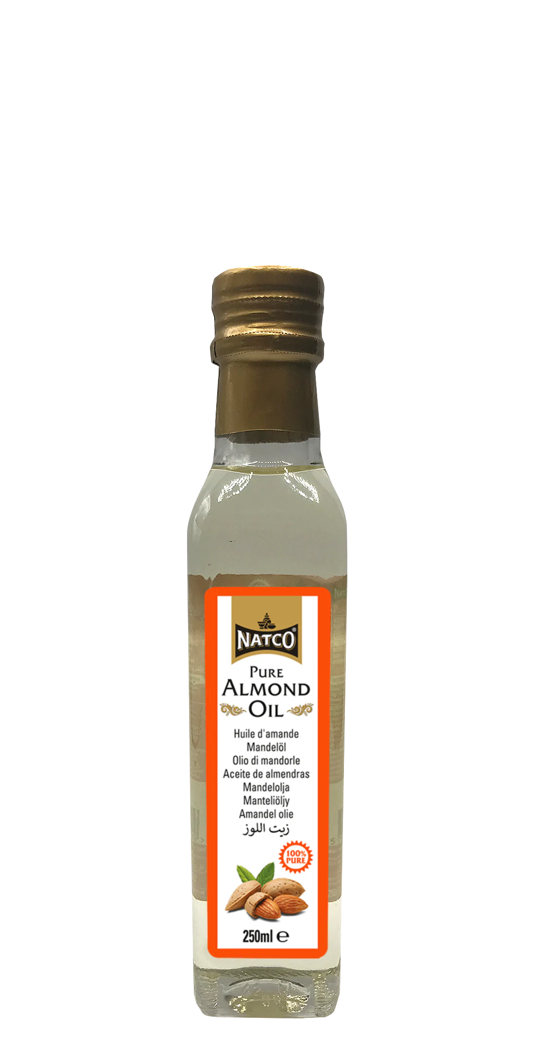NATCO PURE ALMOND OIL 250ML