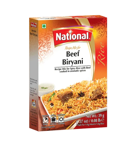 NATIONAL BEEF BIRYANI MASALA 78G