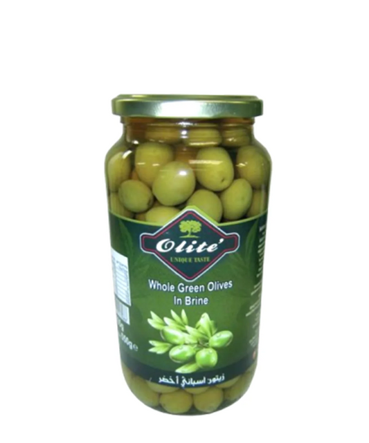 OLITE PITTED GREEN OLIVES 935G