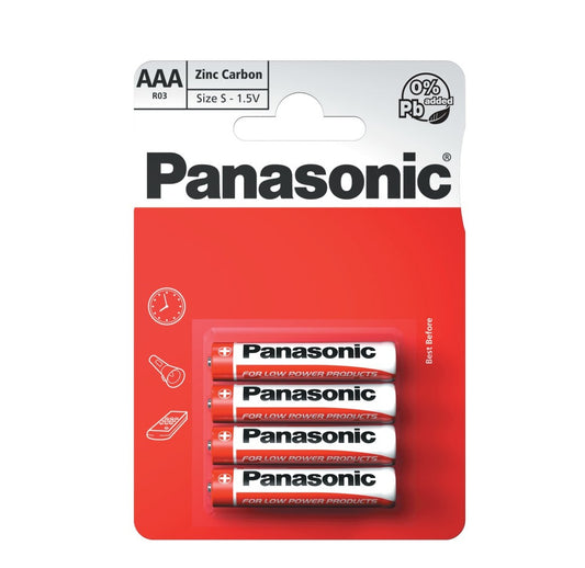 PANASONIC BATTERIES AAA  4PK
