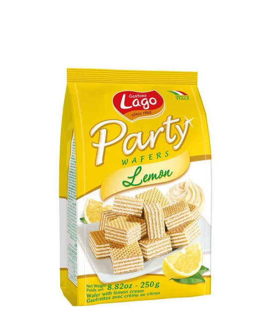 PARTY WAFERS LEMON 250G