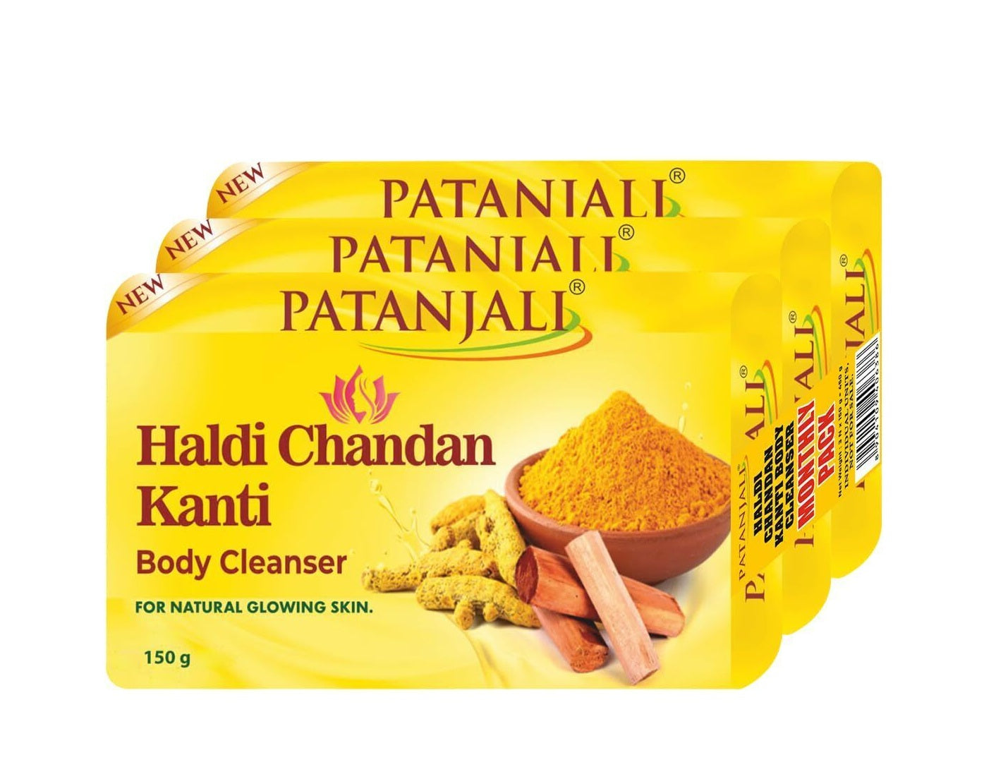 PATANJALI HALDI CHANDAN SOAP 3x150G